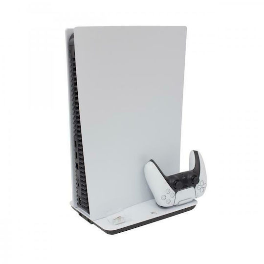 White Shark Cooling Pad + 2 Charging Dock Βάση για 1 χειριστήριο PS5 Λευκή PS5-05102