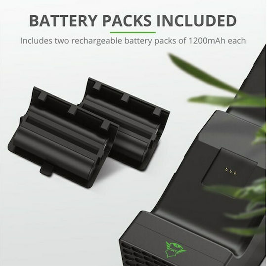 Trust GXT 250 Βάση Φόρτισης για 2 χειριστήρια Xbox Series X/S Μαύρη 24177