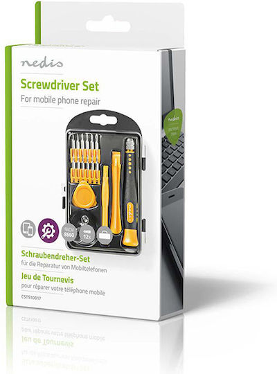 Nedis CSTS10017 Tool Set for Phone Repair 17pcs