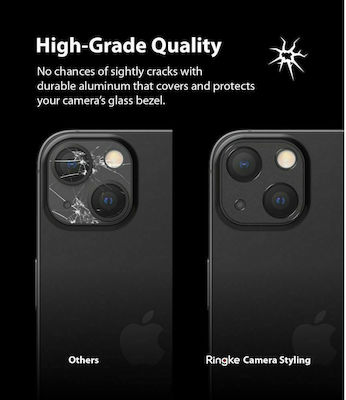 Ringke Styling Protecție Cameră Cadru metalic Negru pentru iPhone 13 / 13 mini