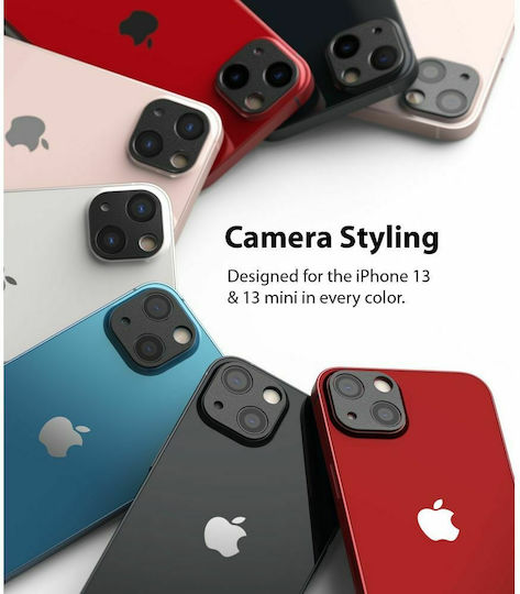 Ringke Styling Протектор за камера Метална рамка Черно за iPhone 13 / 13 мини