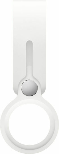 Apple Loop Θήκη Μπρελόκ Σιλικόνης για AirTag σε Λευκό χρώμα