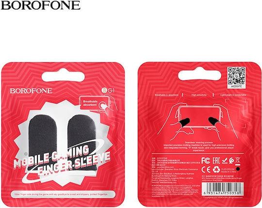Borofone BG1 Superconducting Fiber Finger Sleeves σε Μαύρο χρώμα