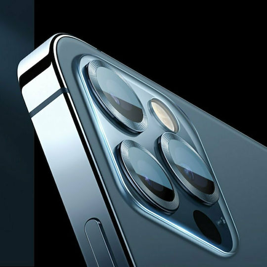 Joyroom Protector Shining Series Προστασία Κάμερας Tempered Glass Κόκκινο για το iPhone 12 mini