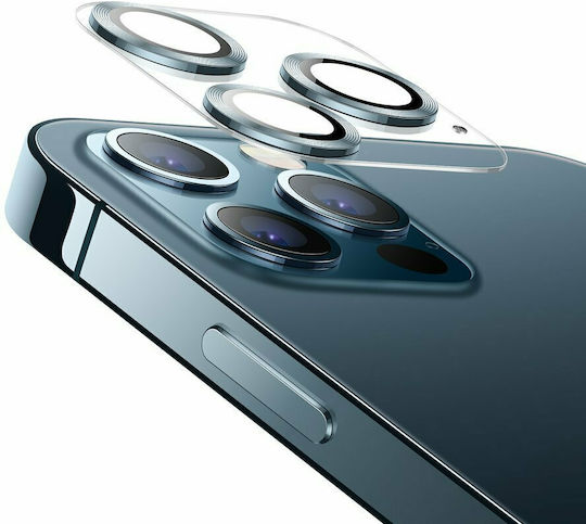 Joyroom Protector Shining Series Προστασία Κάμερας Tempered Glass Μαύρο για το iPhone 12 mini