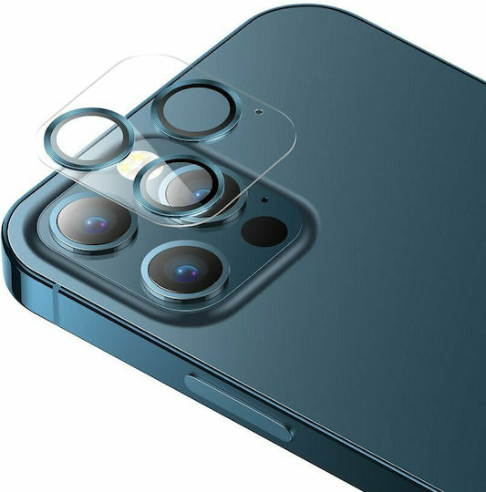 Joyroom Protector Shining Series Προστασία Κάμερας Tempered Glass Μαύρο για το iPhone 12 mini