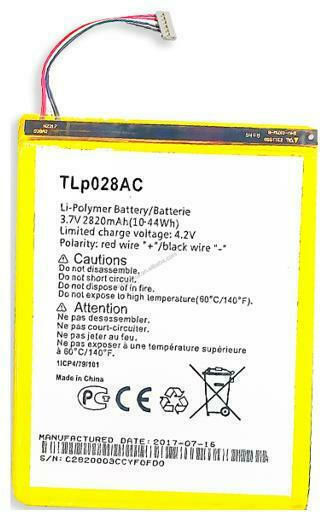 Alcatel TLP028A2 Replacement Battery 2820mAh for One Touch Pixi 3