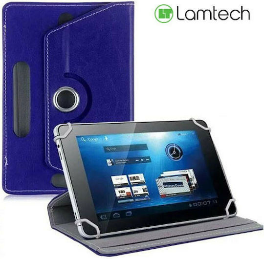 Lamtech Rotating Flip Cover Περιστρεφόμενη Μπλε (Universal 10")
