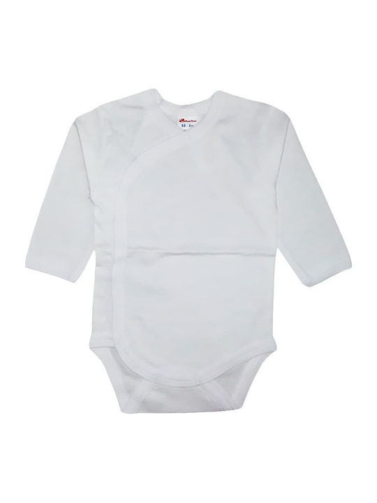 Beboulino Baby Bodysuit Underwear Set Long-Sleeved White