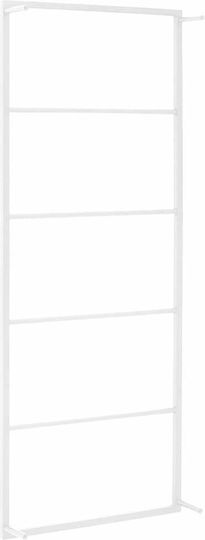 vidaXL Wall-Mounted Bathroom Ladder with 6 Positions ​45x115cm White