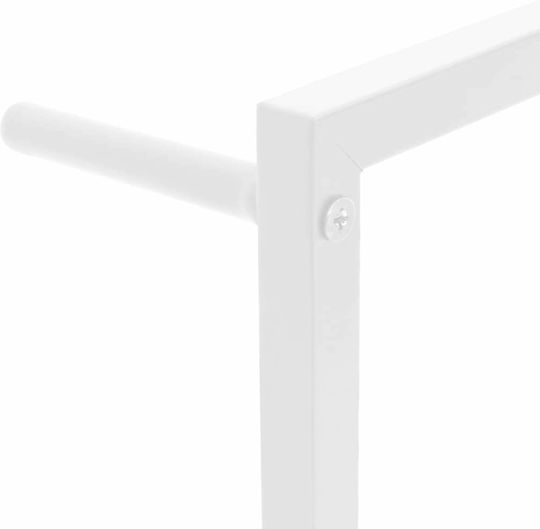 vidaXL Wall-Mounted Bathroom Ladder with 6 Positions ​45x115cm White