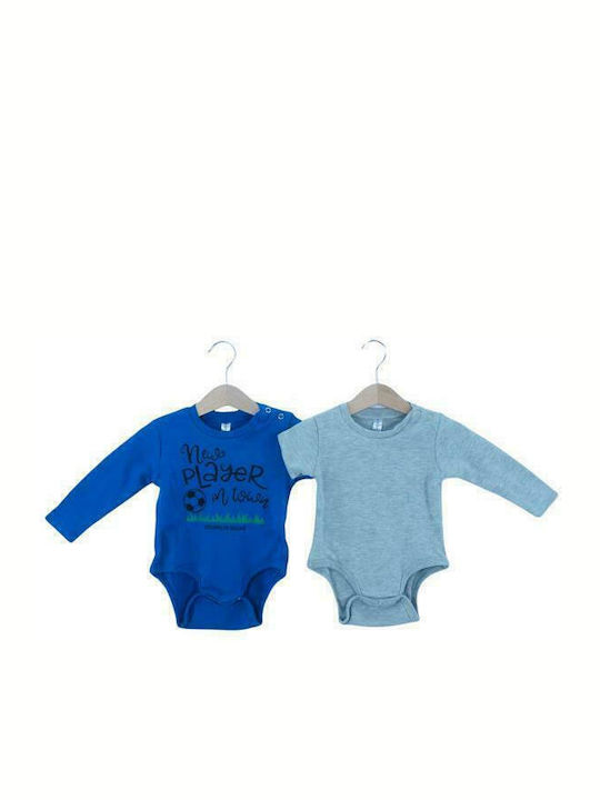 Dreams by Joyce Baby Bodysuit Underwear Set Long-Sleeved Turquoise