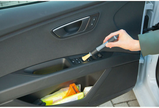 Lampa Car Cleaning Brushes for Interior Plastics - Dashboard Car Interior Cleaning Brush Set 3 Pieces