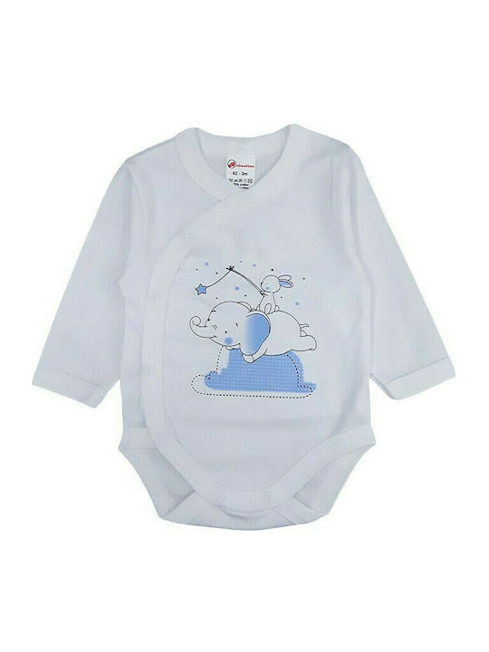 Beboulino Set Baby Unterwäsche Strampler Langärmliges Weiß