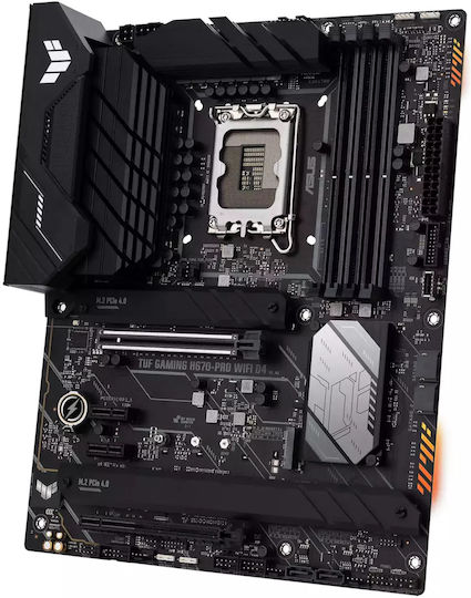 Asus TUF Gaming H670-Pro WiFi D4 Motherboard ATX με Intel 1700 Socket 90MB1900-M0EAY0 90MB1900-M1EAY0