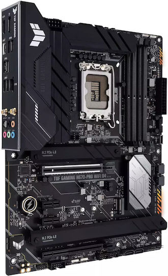 Asus TUF Gaming H670-Pro WiFi D4 Motherboard ATX με Intel 1700 Socket 90MB1900-M0EAY0 90MB1900-M1EAY0