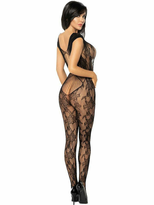 Beauty Night Kiara 692 Sexy Bodystockings mit Offenem Schritt Schwarz