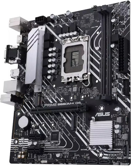 Asus Prime B660M-K D4 Motherboard Micro ATX with Intel 1700 Socket