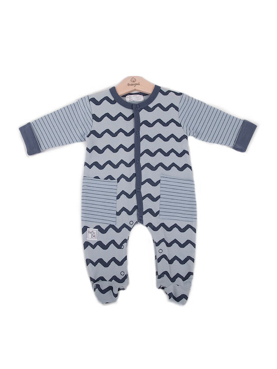 Babybol 21822 Baby Bodysuit Set Long-Sleeved Light Blue