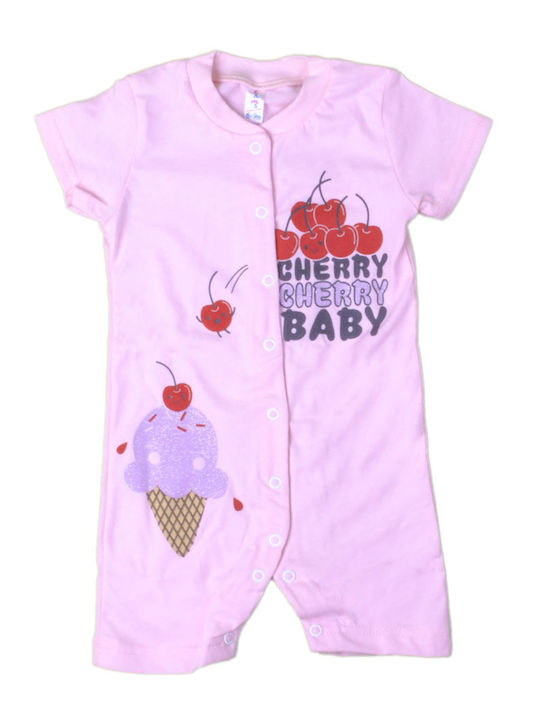 Dreams by Joyce Baby Bodysuit Short-Sleeved Pink