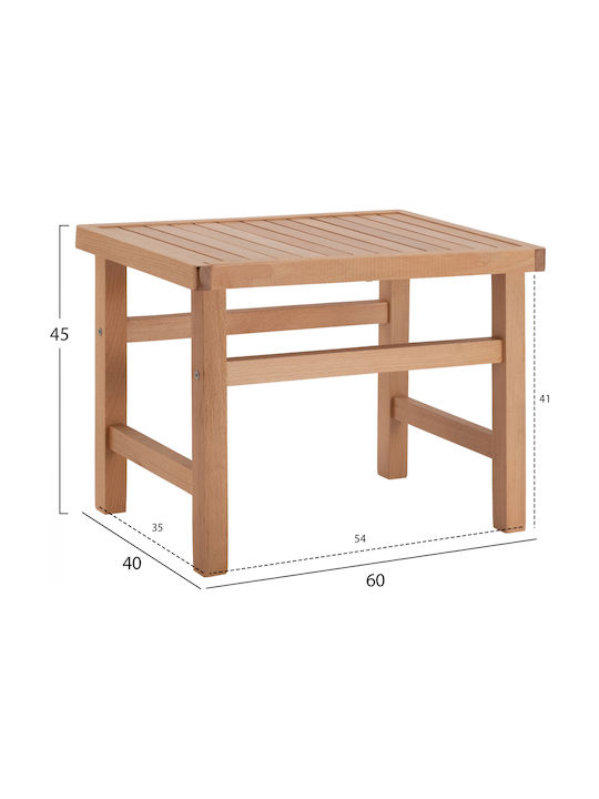 Hölzernes Gartenhocker Koli 60x40x45cm