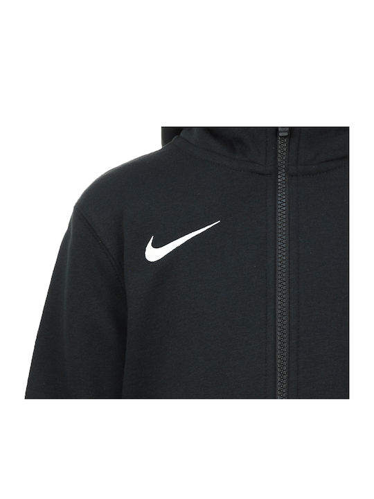 Athletic Kids Sweatshirt Cardigan Cotton with Hood Black Park 20