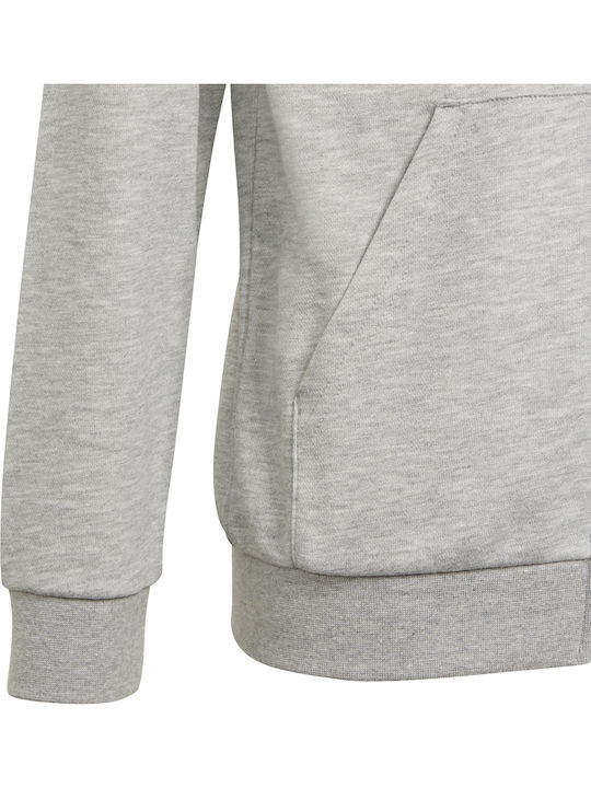 Kinder-Sweatshirt Strickjacke mit Kapuze und Taschen Grau Essentials