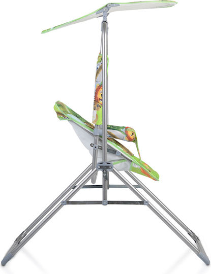 Cangaroo Metal Foldable with Protector Swing Set with Stand Funny 65x65cm for 6+ months Green