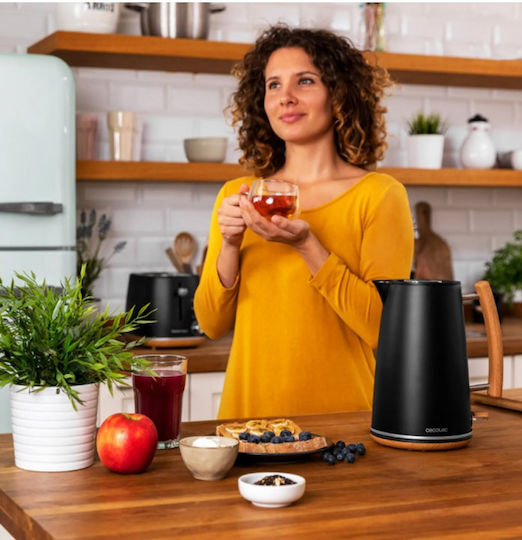 Cecotec Thermosense 400 Kettle 1.7lt 3000W Black Woody