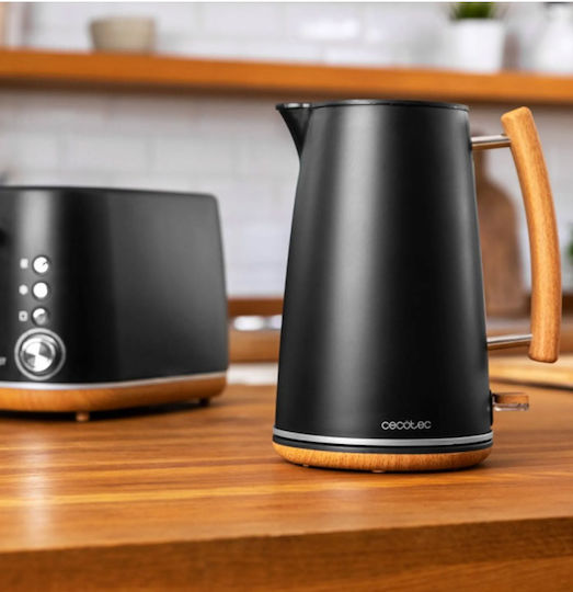 Cecotec Thermosense 400 Kettle 1.7lt 3000W Black Woody