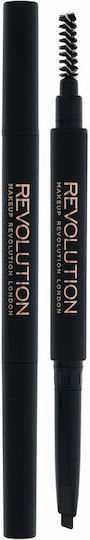 Revolution Beauty Brow Definer Молив За Вежди Duo В Кафяв Оттенък