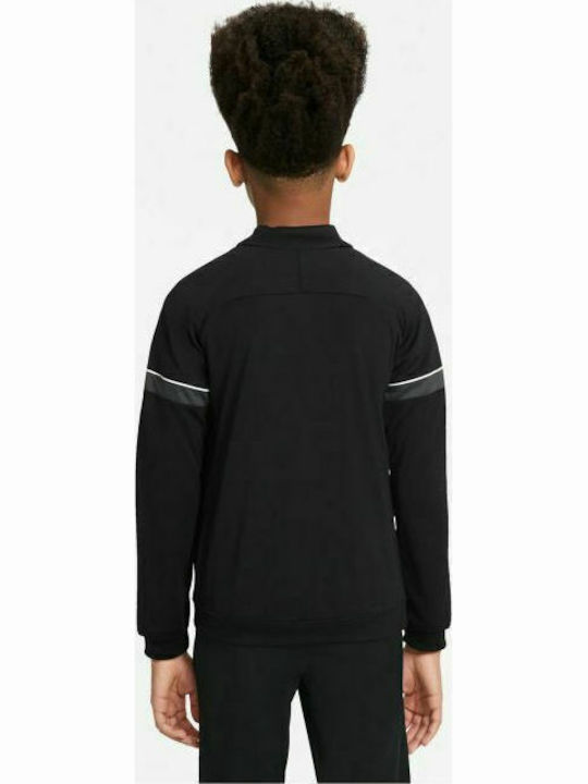 Athletic Kids Cardigan Dri-Fit Knitted Black Academy 21