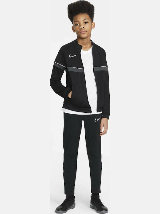 Athletic Kids Cardigan Dri-Fit Knitted Black Academy 21