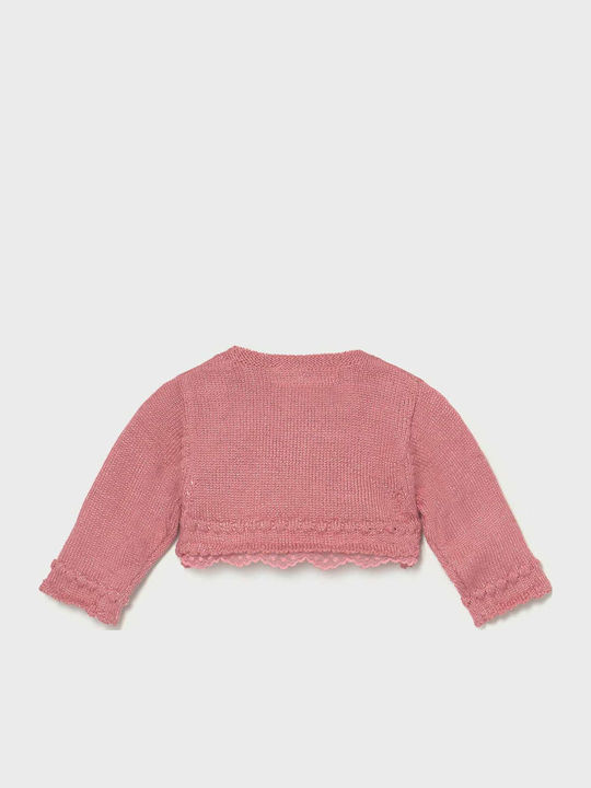 Kids Cardigan Knitted Pink