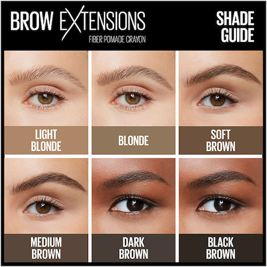 Maybelline Brow Extensions Crayon Pomade για Φρύδια 00 Light Blonde