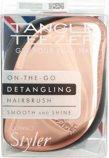 Tangle Teezer Compact Styler Βούρτσα Μαλλιών Rose Gold