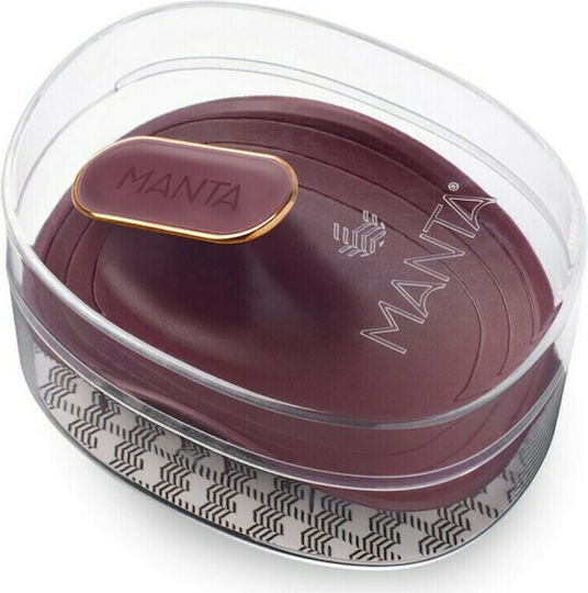 Manta Healthy Hair Brush Ultra Gentle Гребен Коса за Разплитане Бордо