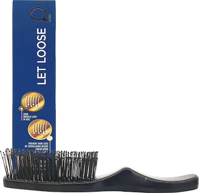 Qure Let Loose Brush Hair for Detangling Black