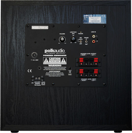 Polk Audio PSW 10 Active Subwoofer with Speaker 10" 100W Black