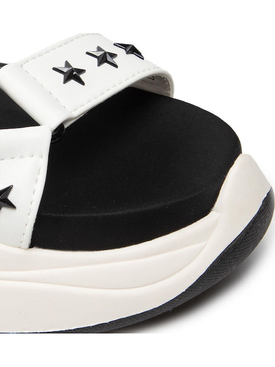 Grub Star Γυναικεία Σανδάλια Λευκά Regular Fit