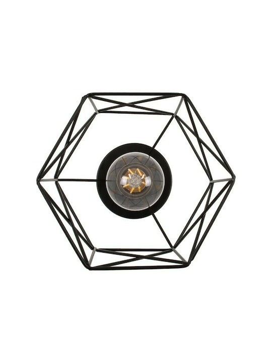 GloboStar Tron Deckenleuchte 18cm Schwarz mit Fassung E27