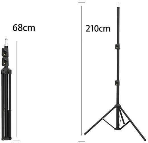 U230251-2XTR Ring Light 26cm 2500 - 4500K with 2 Tripods (Desktop & Floor) and Mobile Phone Holder