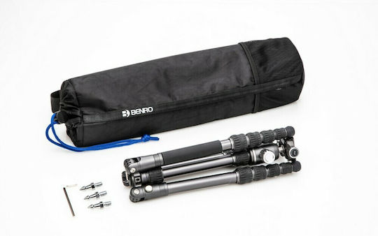 Benro Benro Kamerastative BAT05A + VX20 Kit aus Aluminium mit Kugelförmiger Kopfart bis 141cm und Maximale Belastung 10kg
