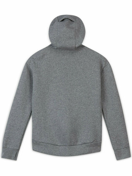 Athletic Kids Cardigan Cotton with Hood Gray Sportswear Club
