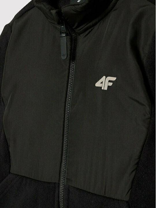 Sport Cardigan pentru copii Fleece Neagră