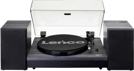 Lenco LS-300 LEN-LS300BLA Πικάπ με Belt Drive, Προενίσχυση και Ενσωματωμένα Ηχεία Μαύρο