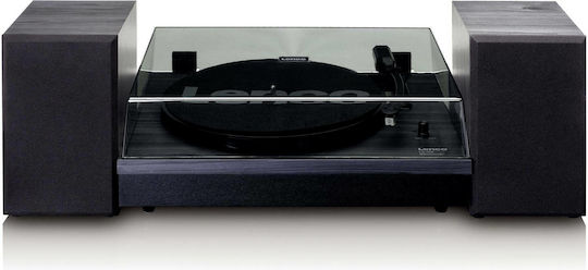Lenco LS-300 LEN-LS300BLA Πικάπ με Belt Drive, Προενίσχυση και Ενσωματωμένα Ηχεία Μαύρο