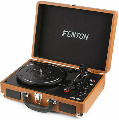Fenton RP115 102.111 Βαλιτσάκι Πικάπ με Προενίσχυση και Ενσωματωμένα Ηχεία Καφέ