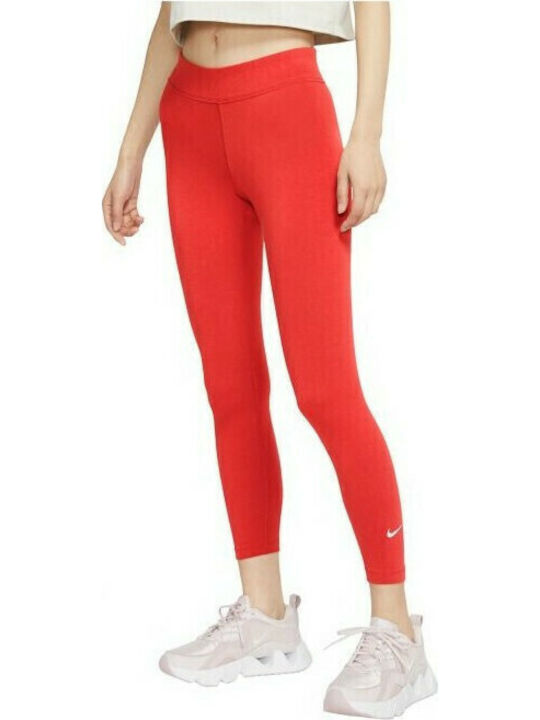 Sportswear Essential Women's Cropped Training Legging High Waisted Red