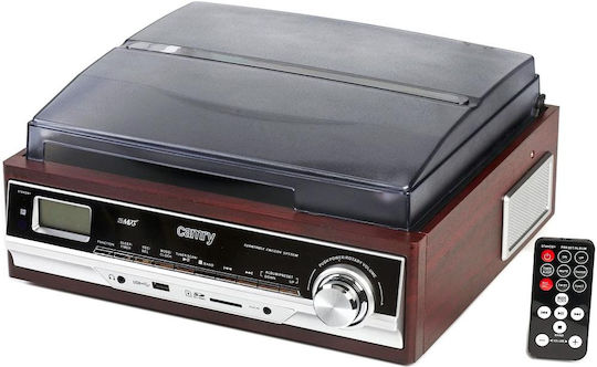 Camry CR-1113 CR1113 Πικάπ με Belt Drive, Προενίσχυση και Ενσωματωμένα Ηχεία Καφέ